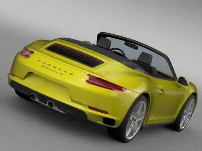 Porsche 911 Carrera S Cabriolet 991 2016 3D model