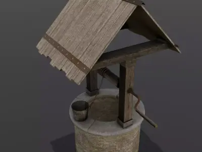 Well 3D Model  Low-poly 3D model