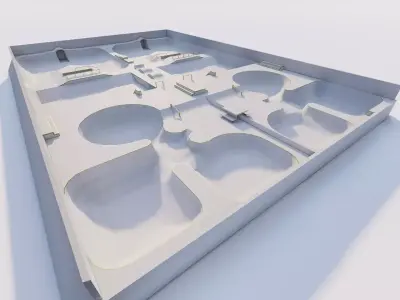 Skatepark-Skate Park PACK 3D model