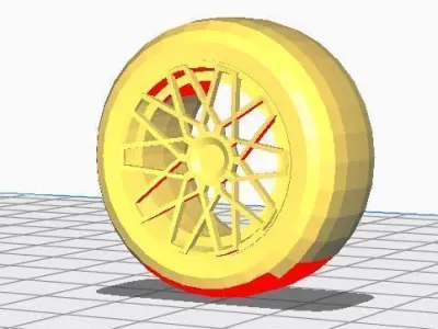 ROCKET LEAGUE 4 wheels pack 3D print model
