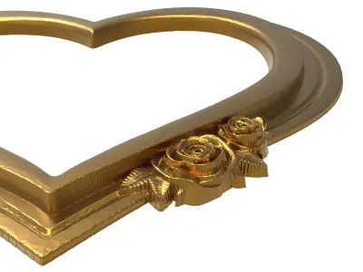 carved frame 3D model