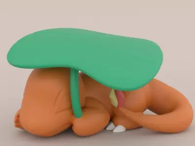 Abandoned Charmander - Pokemon 3D Print Model 3D print model