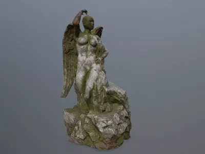woman statue 2 Low-poly 3D model buy