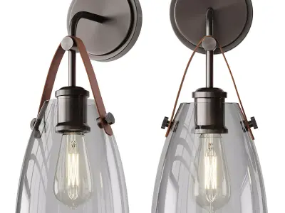 Glass and Leather 3D model