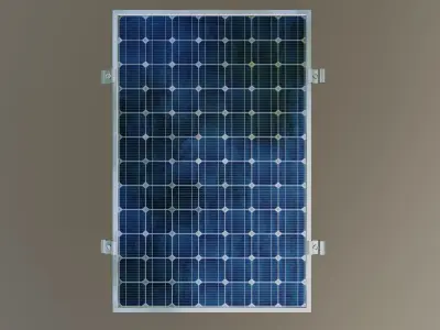 5-Solar Panel 40Wp 670x440x20mm 3D model