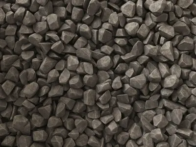 Gravel small crumb decor n1 3D model