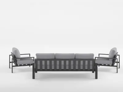 Collection-2 of Sofa Set 3D Models - 6 Models