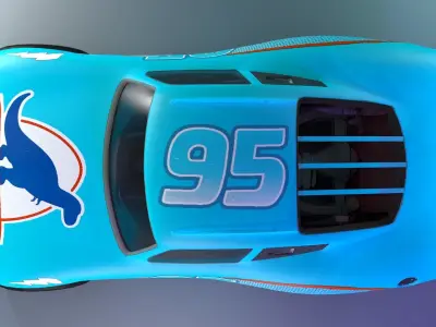 Dinoco Mcqueen 3D model