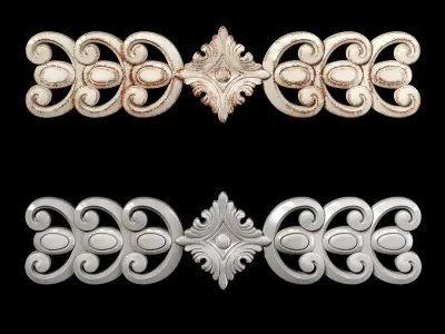 Classic carved 019 3D model