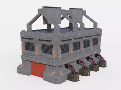 Science fiction Sci-fi Building design 3D model