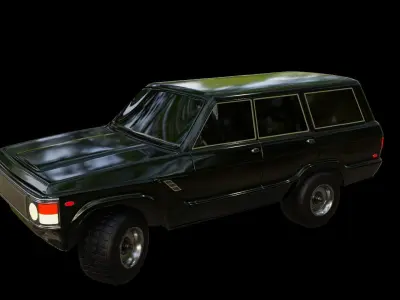 toyota land cruiser Low-poly 3D model