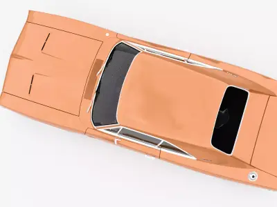 Dodge Charger RT 1969 Low-poly 3D model get