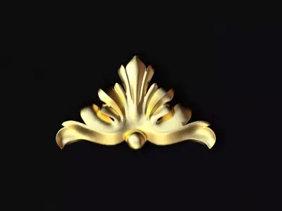 Central decor ornament for furniture 3D model get