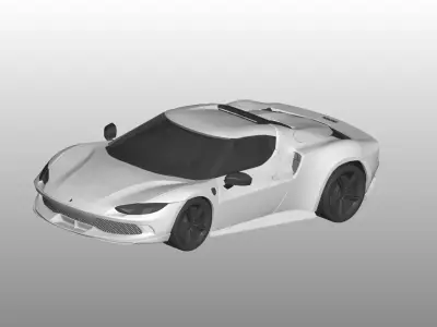 Ferrari 296  3D model