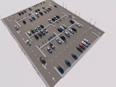 Parking-Parking Lot 3D model