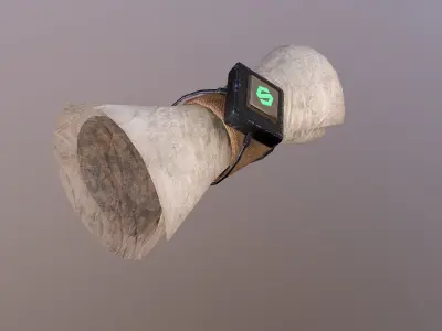 Scroll cup in sky Free low-poly 3D model