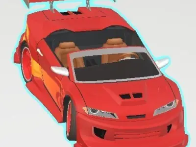 Tuner sports car  3D model