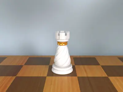 Rook 3D Luxury Chess Pieces 3D Print Model 3D print model 3D print model