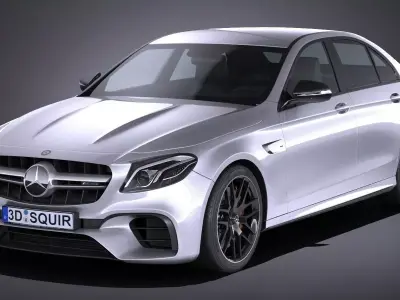 Mercedes E63 AMG 2017 3D model