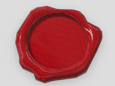 CC0 - Wax Seal 2 Free low-poly 3D model