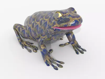 Frog v1 BLEND OBJ FBX DAE GLB 3D model