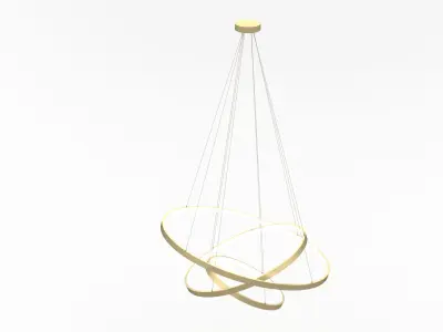 Modern Circular LED Chandelier 3D model