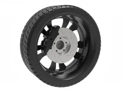 MAZDA rim wheel model 3D print model