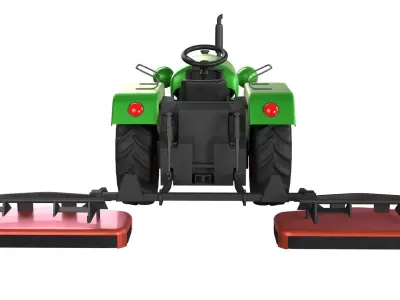 Tractor Grass Mower 3D model