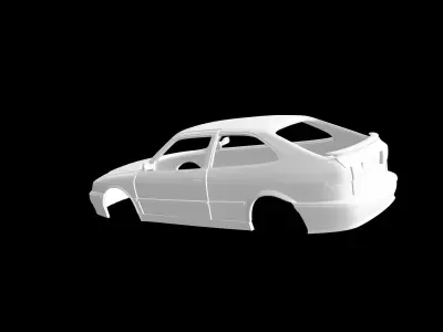 SAAB 9-3 Coupe 3D print model