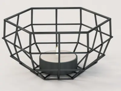 Deco De Ville Geometric Pattern Tea Light Centerpiece Decoration 3D model