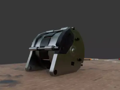 Car Alternator Low Poly PBR Game Ready 3D Model Low-poly 3D model