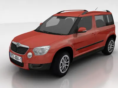 Skoda Yeti Low-poly 3D model