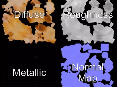 Golden Retriever Puppy model pack Low-poly 3D model