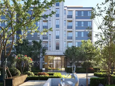 Modern high-end residential communities 3D model