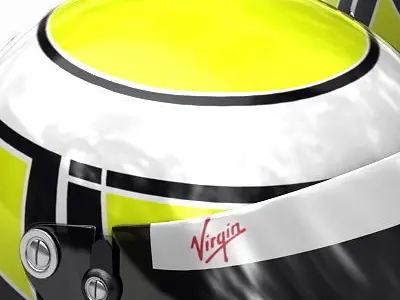 Helmet F1 2009 Jenson Button  3D model
