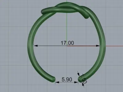 ring simple dimensionless 3D print model