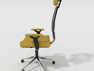 The main office chair has six designs 3D model