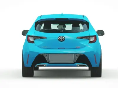 Toyota Corolla XSE Hatchback 2019 Low-poly 3D model