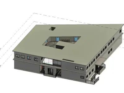 Community Multi-Speciality Hospital - Revit Model 3D model