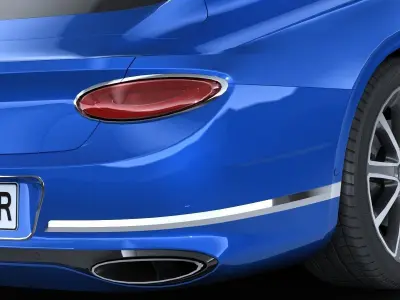 LowPoly Bentley Continental GT 2018 Low-poly 3D model