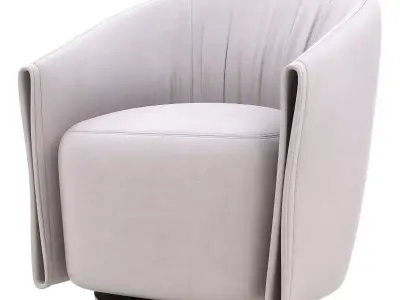 Modern light luxury style sofa chair 3d model Low-poly 3D model