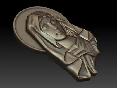 Virgin Mary 16 3D print model