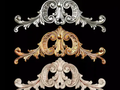 Classic carved 120 3D model