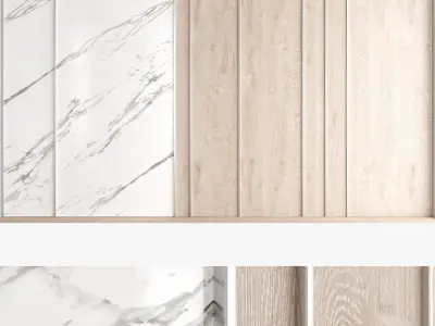 Decorative wall panel set 66 3D model