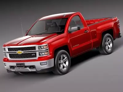 Chevrolet Silverado Regular Cab CG 2014 3D model