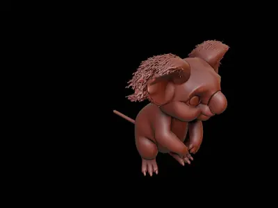 Koala Animal Sculpture 3D print model