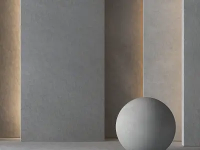 3 Decorative Concrete Plaster-Seamless-Tileable-DrCG No 60 3D model