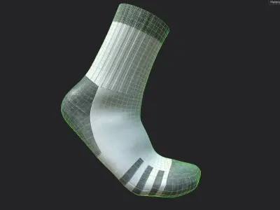 Socks  M11 Low-poly 3D model