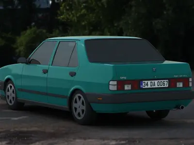 Tofas Dogan SLX Low-poly 3D model