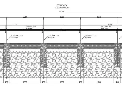 100 kWp Solar Project Type 3 3D model